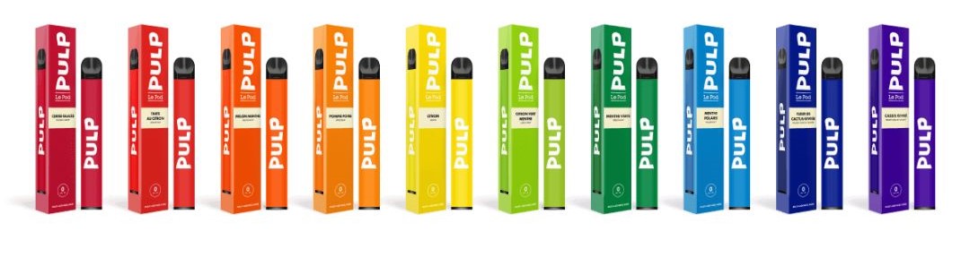 LE Pod daily de pulp 10 parfums et leur boîte